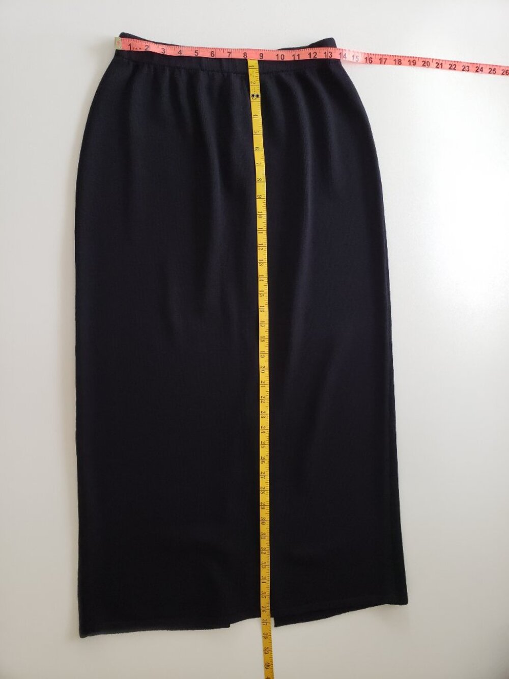 ST. JOHN BASICS Size 12 Black Long Skirt - Business Professional - Picture 9 of 11